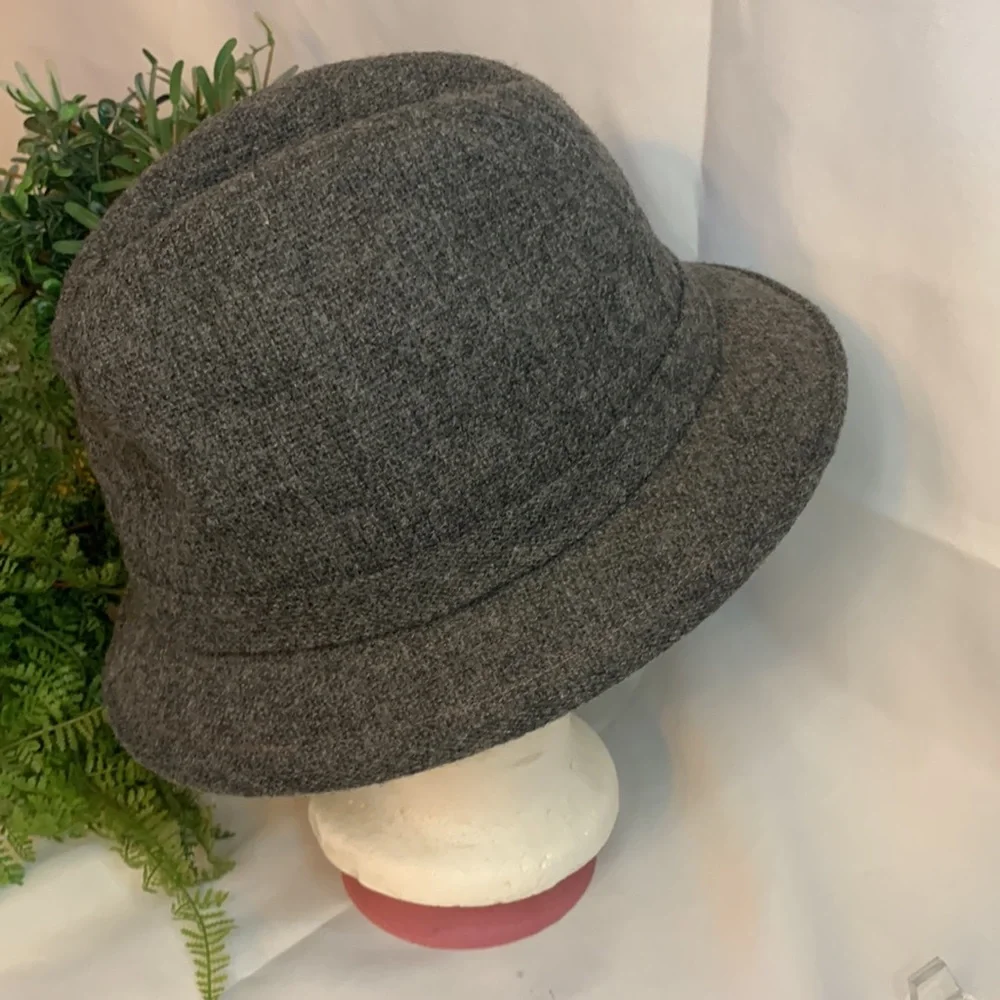 Vintage KANGOL DESIGN English Vagabond Fedora wool hat size Medium - Picture 5 of 17